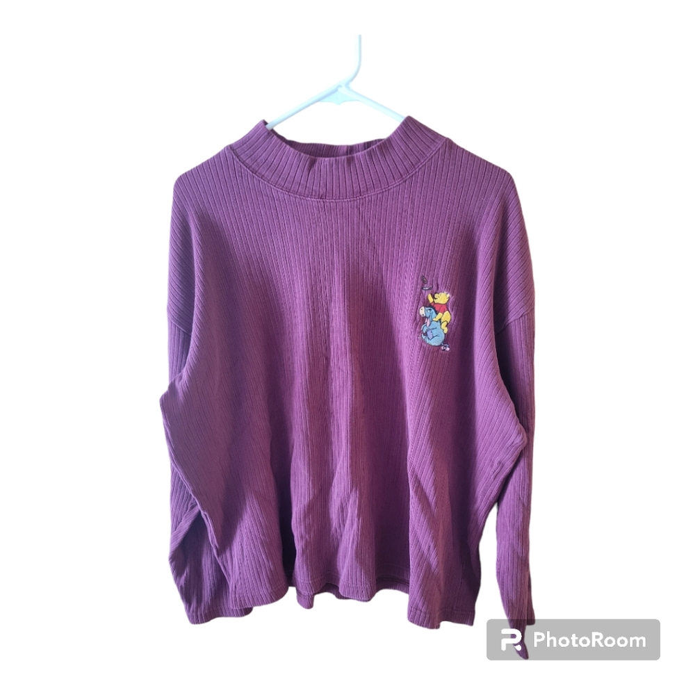 Vtg Winnie the Pooh Ribbed Shirt